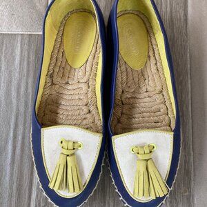 6.5 Coach Romy Two-Toned Loafers with tassels